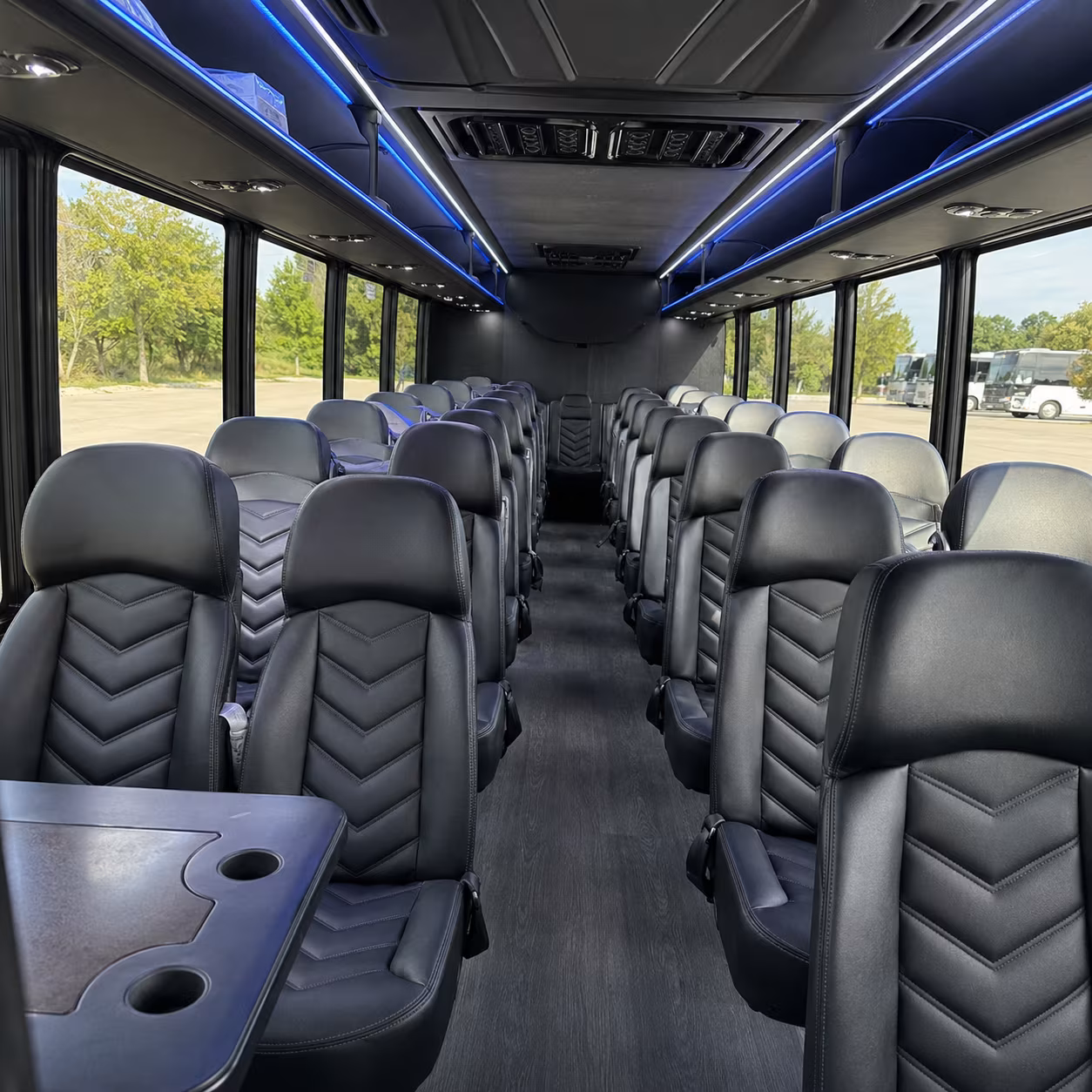 killeen 28 passenger minibus interior
