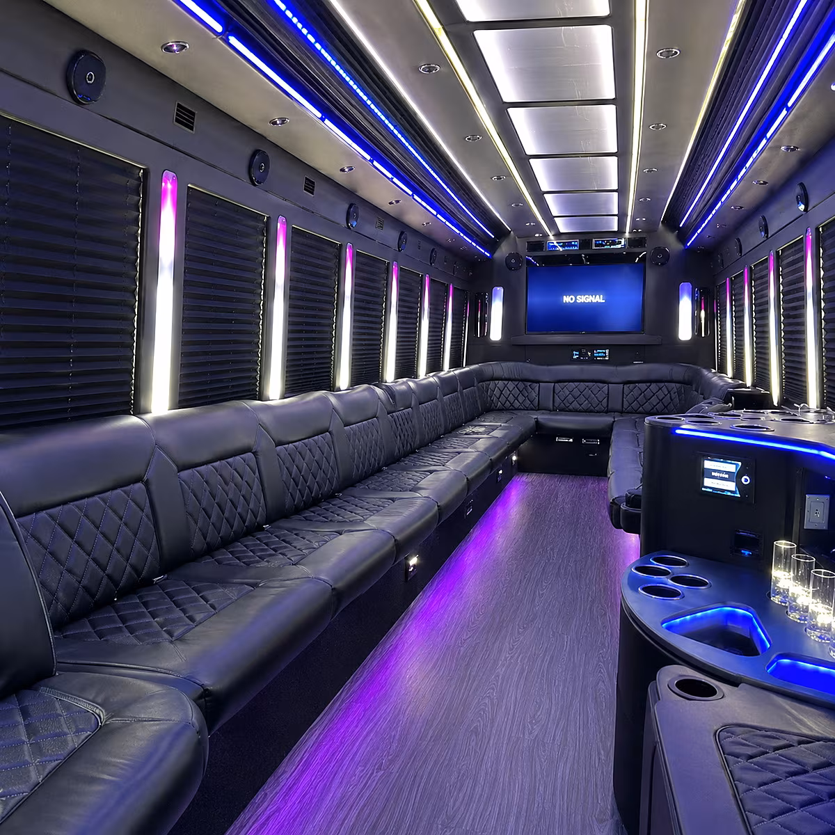 killeen 30 passenger party bus inside