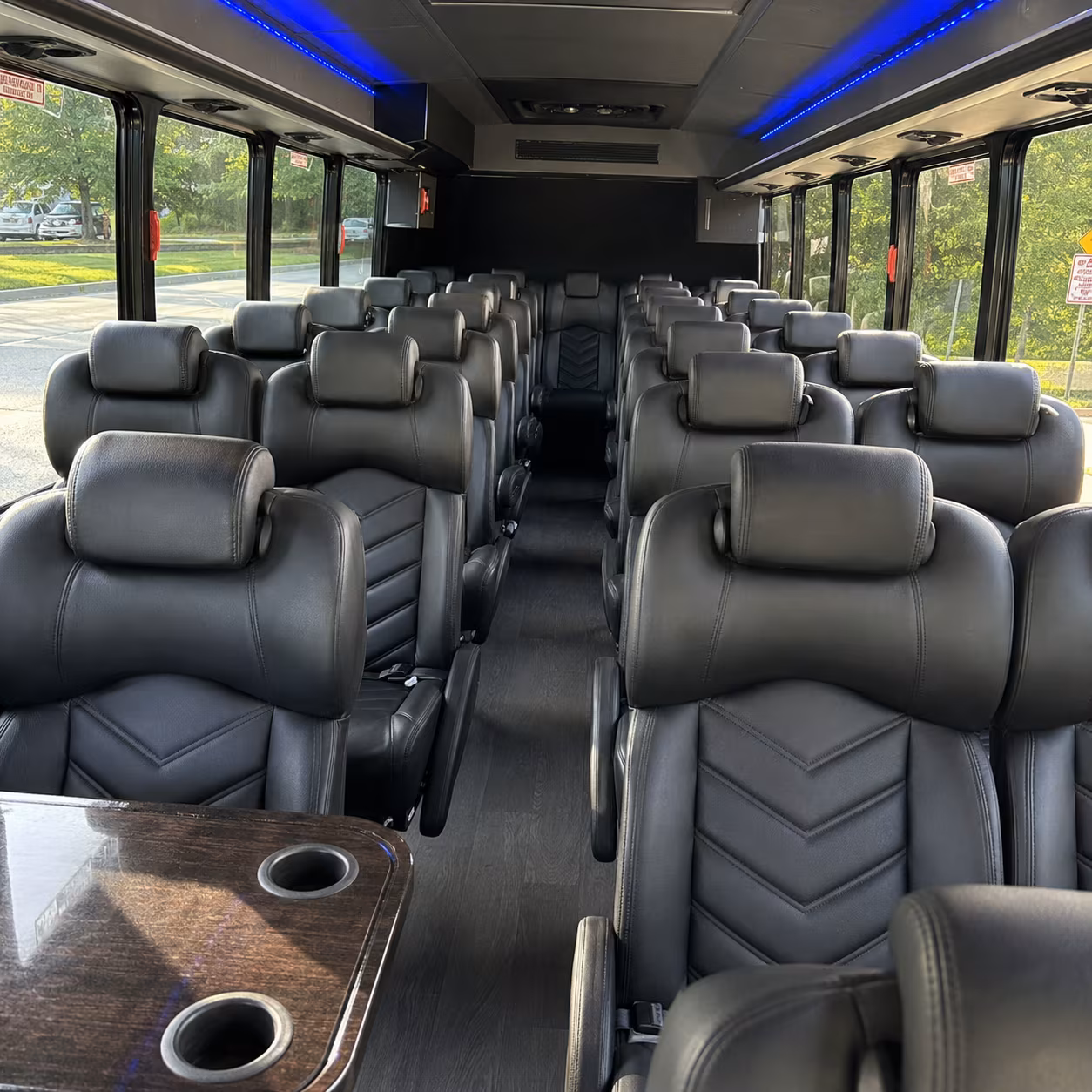 killeen 35 passenger minibus interior