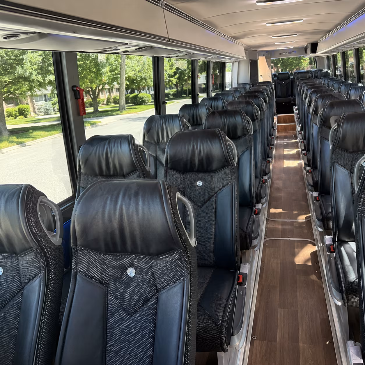 killeen 40 passenger charter bus inside