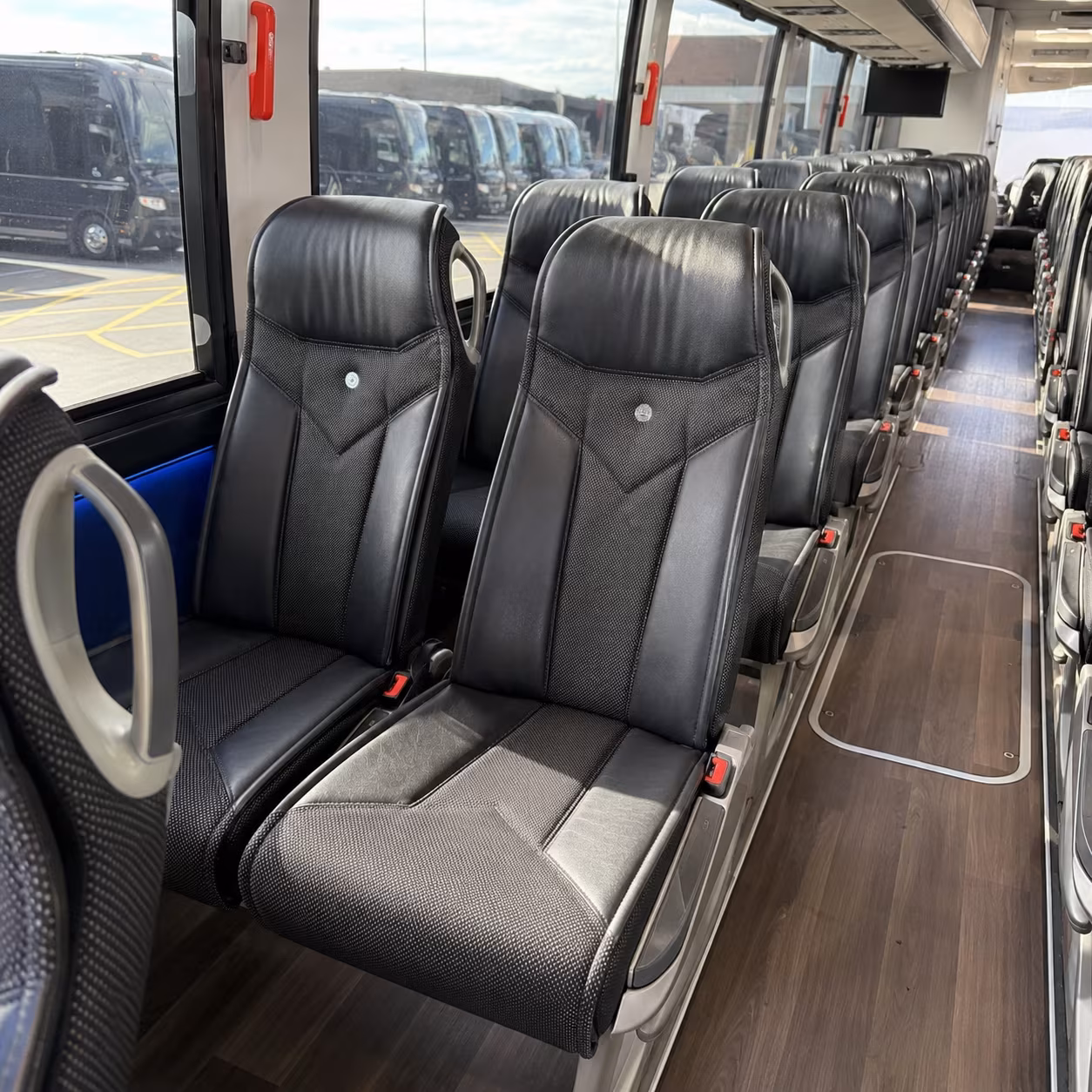 killeen 40 passenger charter bus interior