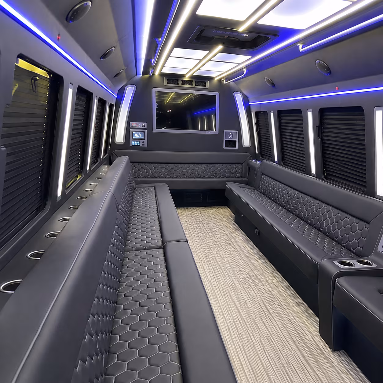 killeen 40 passenger party bus inside