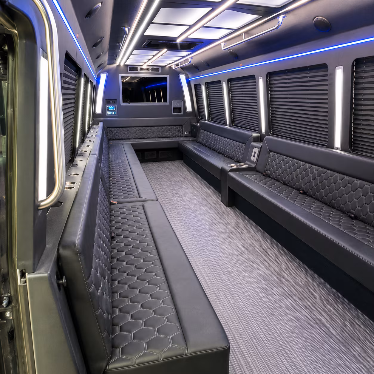 killeen 40 passenger party bus interior