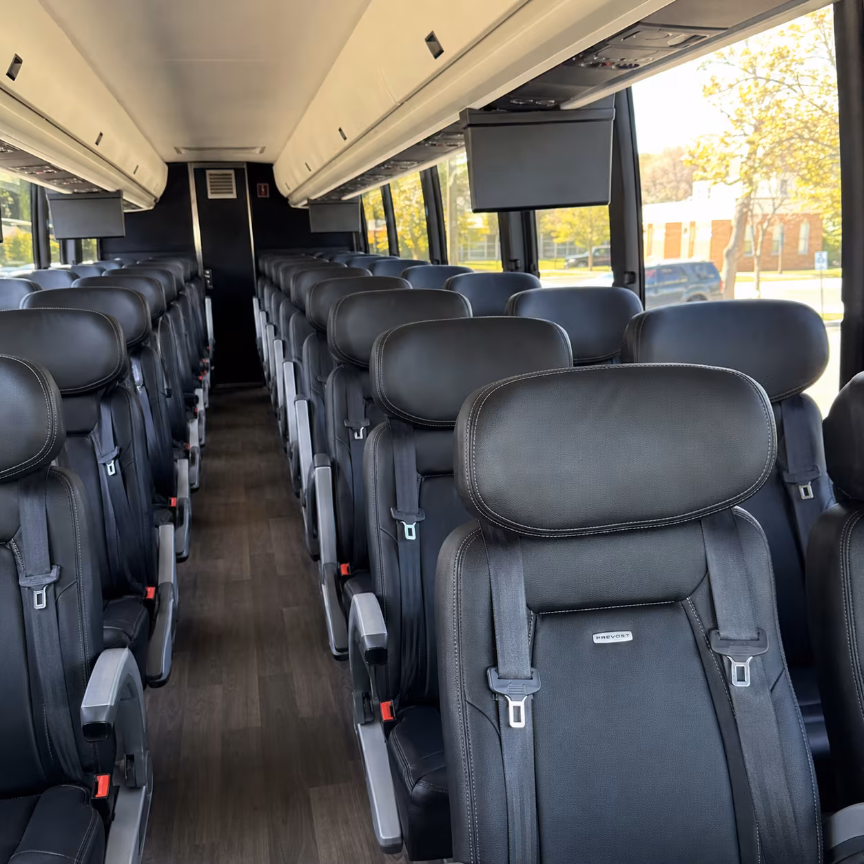 killeen 45 passenger charter bus inside