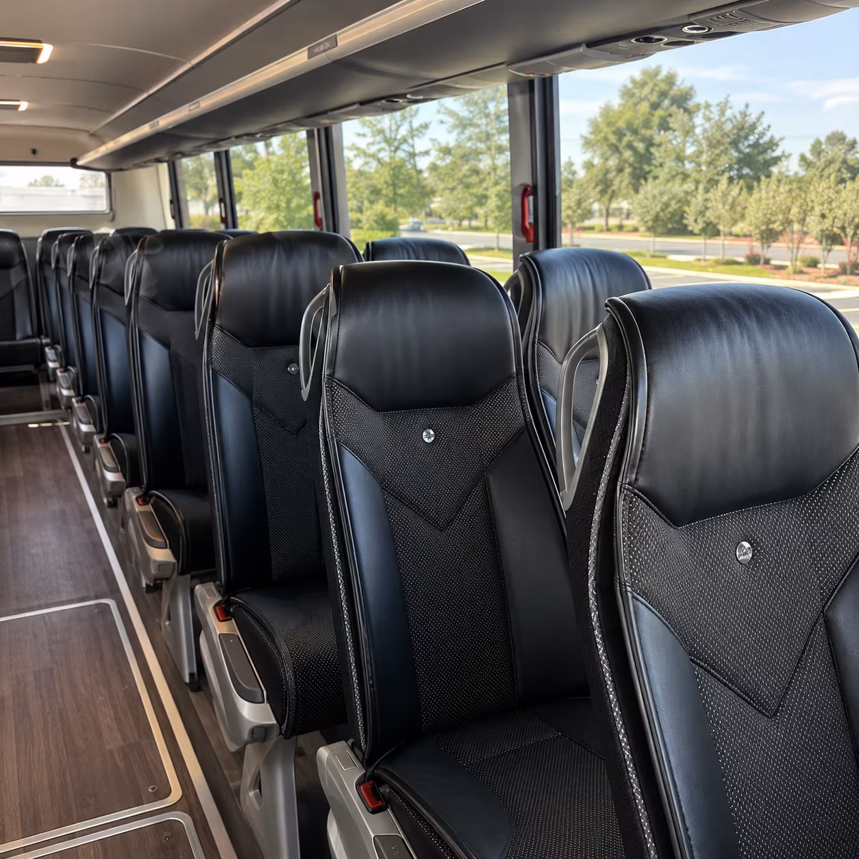 killeen 45 passenger charter bus interior