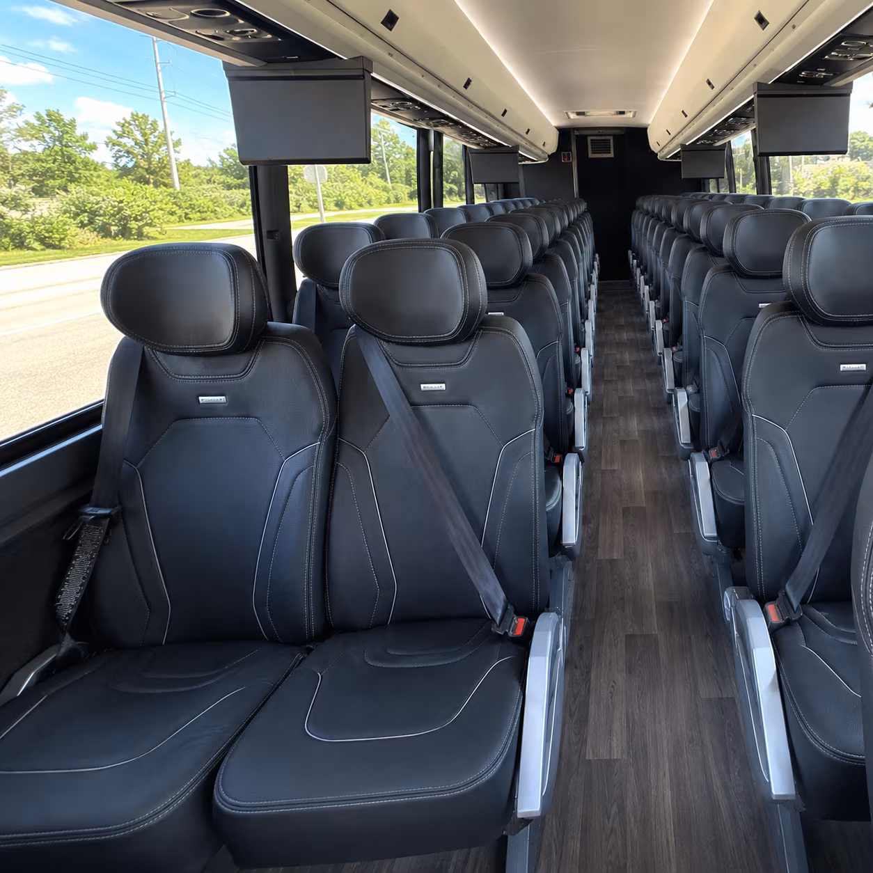 killeen 47 passenger charter bus inside