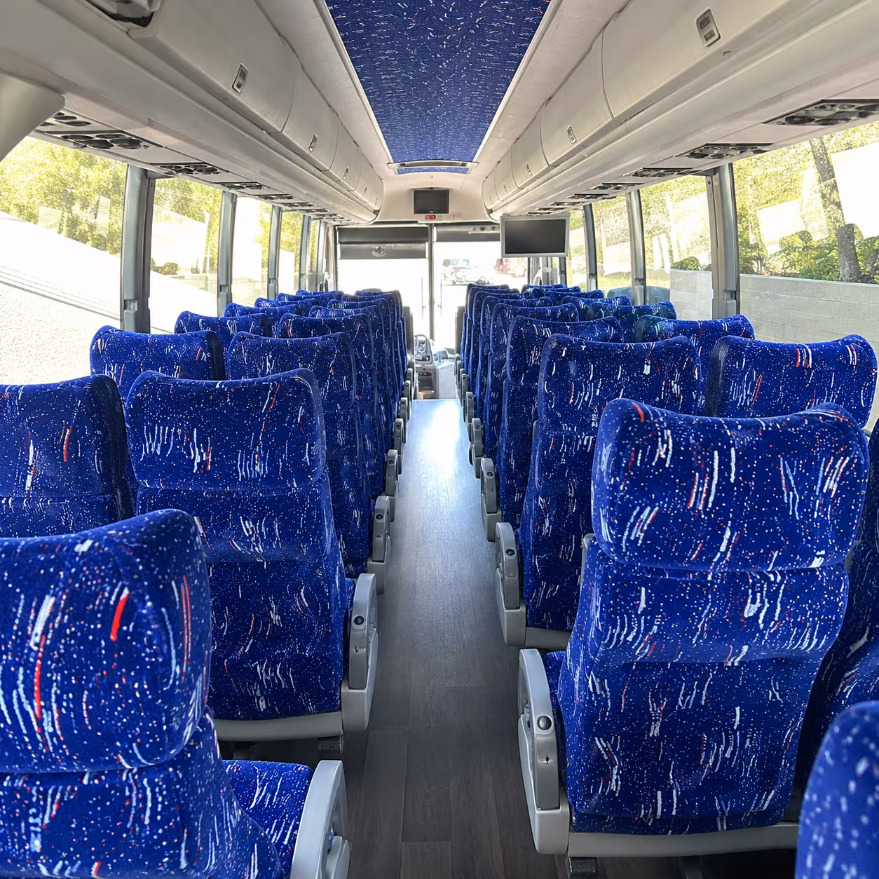 killeen 50 passenger charter bus interior
