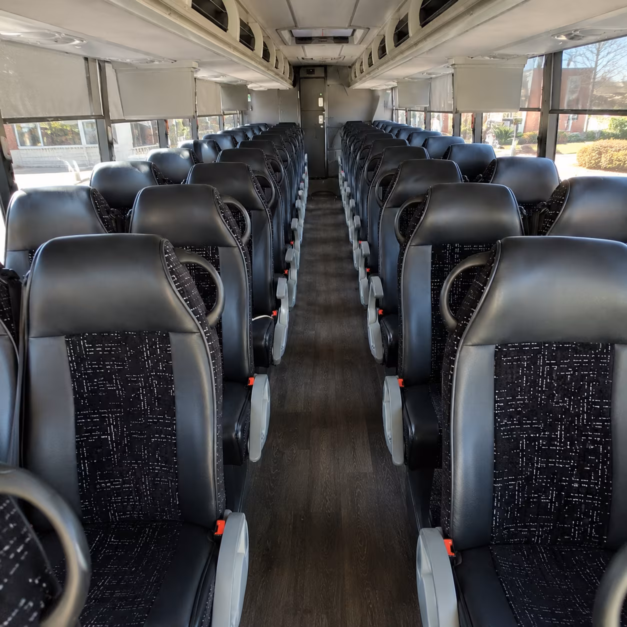 killeen 54 passenger charter bus inside