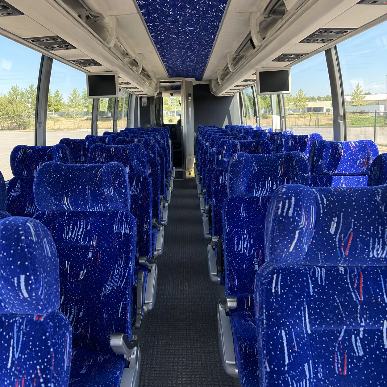killeen 54 passenger charter bus interior