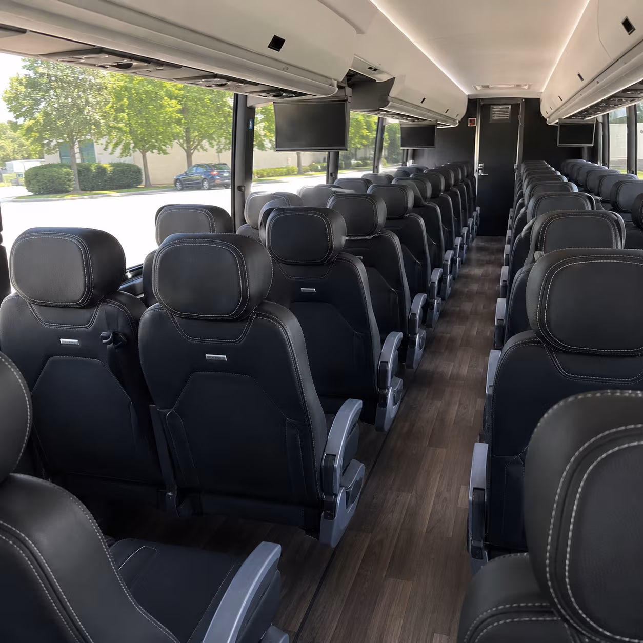 killeen 56 passenger charter bus interior